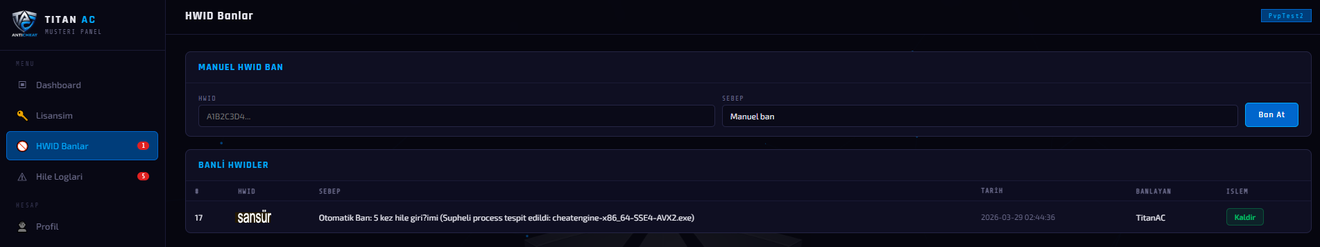 HWID Ban